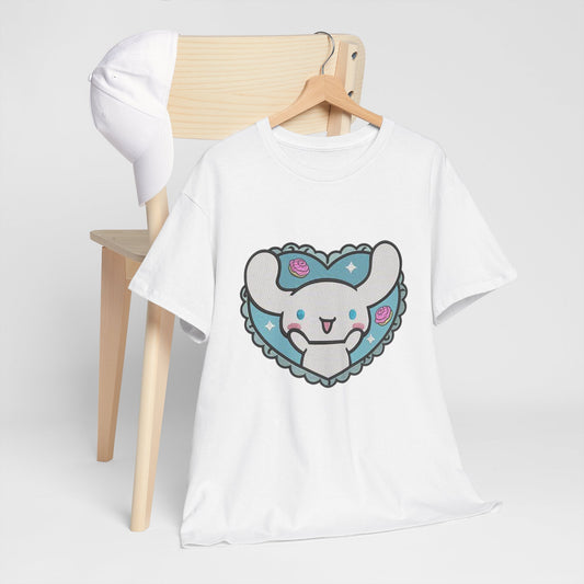 Cute Cartoon Heart Unisex Heavy Cotton Tee