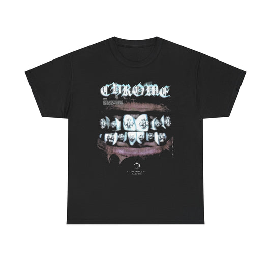 Gothic Chrome Graphic Unisex Heavy Cotton Tee